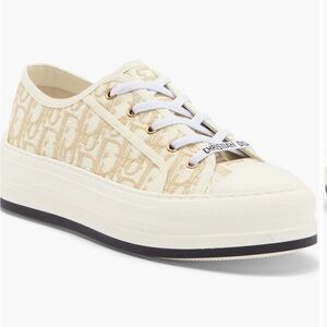 Dior Cream Canvas Sneakers